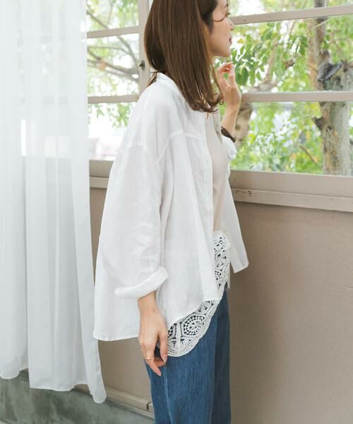 URBAN RESEARCH DOORS / アーバンリサーチ ドアーズ シャツ・ブラウス | リネンカーブスリーブブラウス | 詳細25