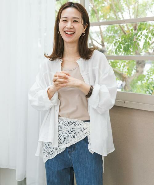 URBAN RESEARCH DOORS / アーバンリサーチ ドアーズ シャツ・ブラウス | リネンカーブスリーブブラウス | 詳細26