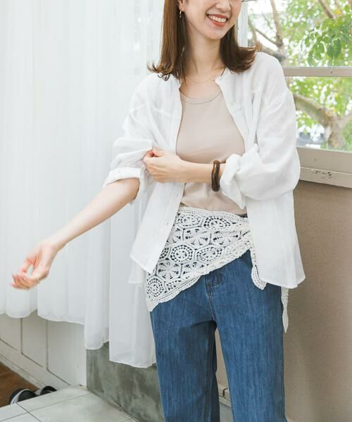 URBAN RESEARCH DOORS / アーバンリサーチ ドアーズ シャツ・ブラウス | リネンカーブスリーブブラウス | 詳細27