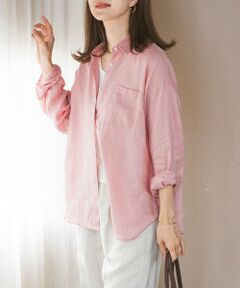 URBAN RESEARCH DOORS / アーバンリサーチ ドアーズ シャツ・ブラウス | リネンオーバーシャツ