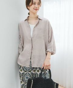 URBAN RESEARCH DOORS / アーバンリサーチ ドアーズ シャツ・ブラウス | リネンオーバーシャツ