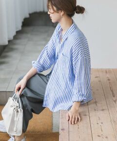 URBAN RESEARCH DOORS / アーバンリサーチ ドアーズ シャツ・ブラウス | リネンオーバーシャツ