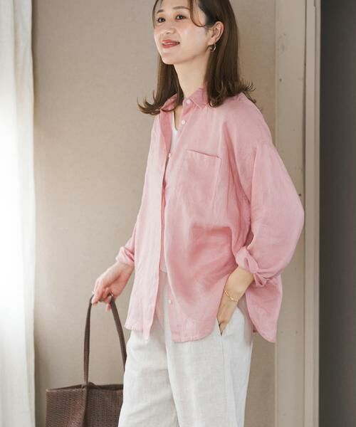 URBAN RESEARCH DOORS / アーバンリサーチ ドアーズ シャツ・ブラウス | リネンオーバーシャツ | 詳細3