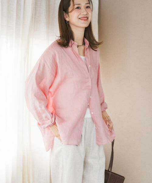 URBAN RESEARCH DOORS / アーバンリサーチ ドアーズ シャツ・ブラウス | リネンオーバーシャツ | 詳細4