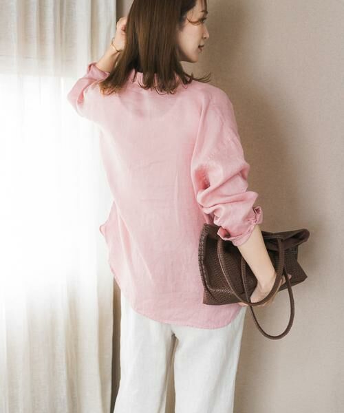 URBAN RESEARCH DOORS / アーバンリサーチ ドアーズ シャツ・ブラウス | リネンオーバーシャツ | 詳細5