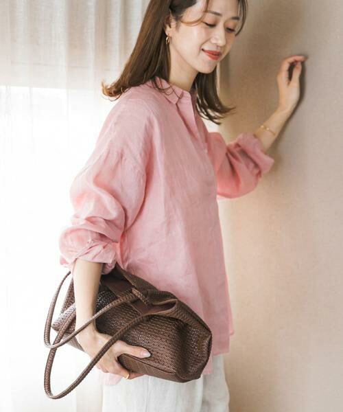 URBAN RESEARCH DOORS / アーバンリサーチ ドアーズ シャツ・ブラウス | リネンオーバーシャツ | 詳細6