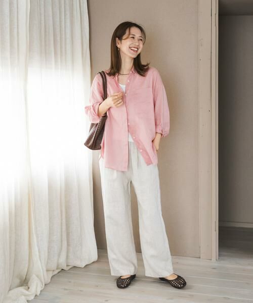 URBAN RESEARCH DOORS / アーバンリサーチ ドアーズ シャツ・ブラウス | リネンオーバーシャツ | 詳細7