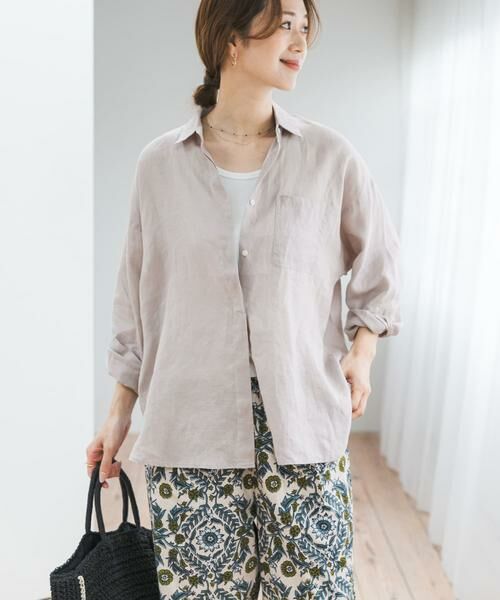 URBAN RESEARCH DOORS / アーバンリサーチ ドアーズ シャツ・ブラウス | リネンオーバーシャツ | 詳細11