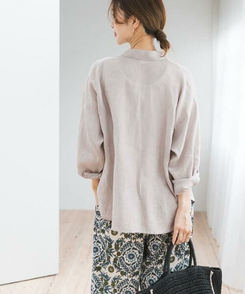 URBAN RESEARCH DOORS / アーバンリサーチ ドアーズ シャツ・ブラウス | リネンオーバーシャツ | 詳細13