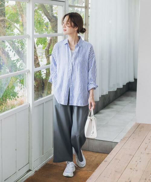 URBAN RESEARCH DOORS / アーバンリサーチ ドアーズ シャツ・ブラウス | リネンオーバーシャツ | 詳細28