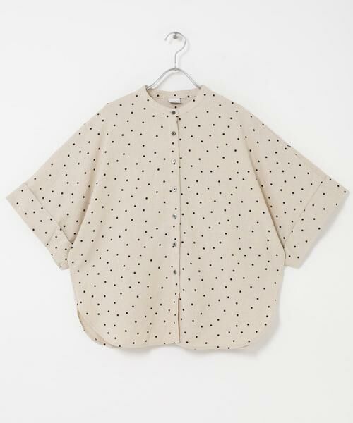 URBAN RESEARCH DOORS / アーバンリサーチ ドアーズ シャツ・ブラウス | リネンリヨセルドットドルマンシャツ | 詳細17