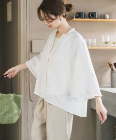 URBAN RESEARCH DOORS / アーバンリサーチ ドアーズ シャツ・ブラウス | リネンフレアスリーブブラウス