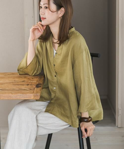 URBAN RESEARCH DOORS / アーバンリサーチ ドアーズ シャツ・ブラウス | リネンフレアスリーブブラウス | 詳細3