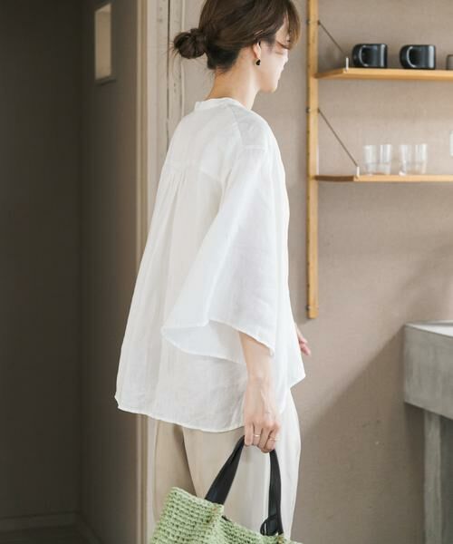 URBAN RESEARCH DOORS / アーバンリサーチ ドアーズ シャツ・ブラウス | リネンフレアスリーブブラウス | 詳細16