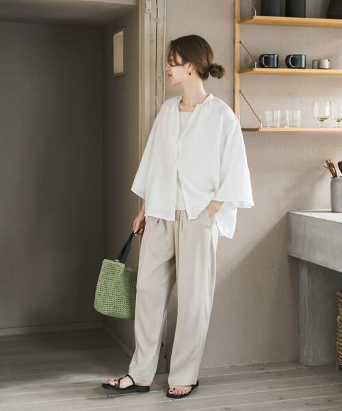 URBAN RESEARCH DOORS / アーバンリサーチ ドアーズ シャツ・ブラウス | リネンフレアスリーブブラウス | 詳細20