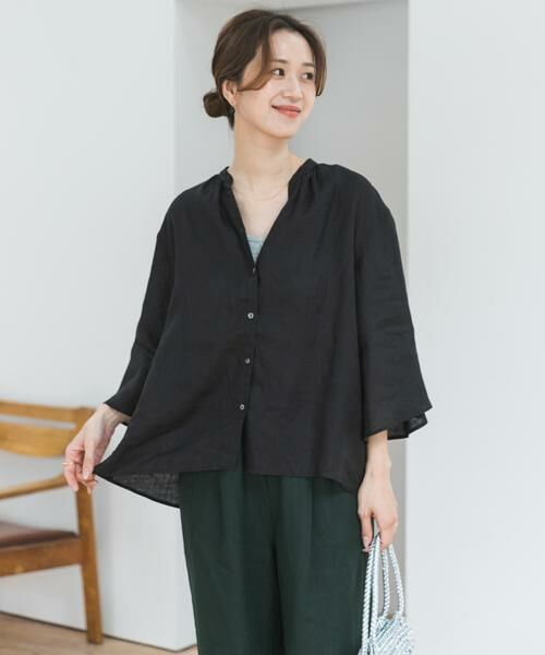 URBAN RESEARCH DOORS / アーバンリサーチ ドアーズ シャツ・ブラウス | リネンフレアスリーブブラウス | 詳細26