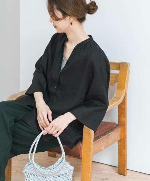 URBAN RESEARCH DOORS / アーバンリサーチ ドアーズ シャツ・ブラウス | リネンフレアスリーブブラウス | 詳細28
