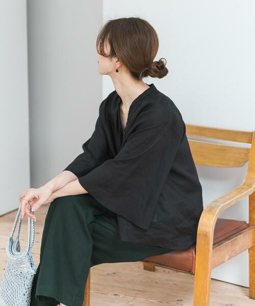 URBAN RESEARCH DOORS / アーバンリサーチ ドアーズ シャツ・ブラウス | リネンフレアスリーブブラウス | 詳細29
