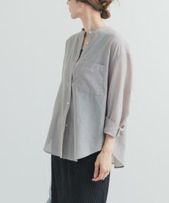 URBAN RESEARCH DOORS / アーバンリサーチ ドアーズ シャツ・ブラウス | 『UR TECH』バンドカラーシャツ