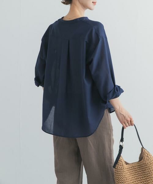 URBAN RESEARCH DOORS / アーバンリサーチ ドアーズ シャツ・ブラウス | 『UR TECH』バンドカラーシャツ | 詳細1