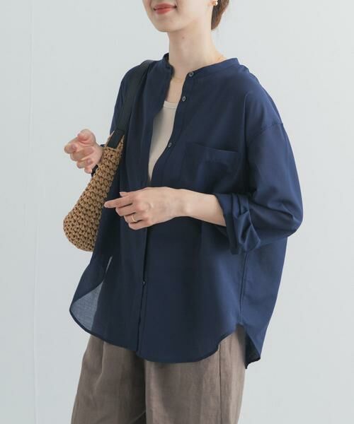 URBAN RESEARCH DOORS / アーバンリサーチ ドアーズ シャツ・ブラウス | 『UR TECH』バンドカラーシャツ | 詳細3