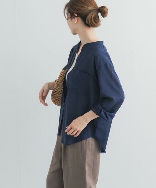 URBAN RESEARCH DOORS / アーバンリサーチ ドアーズ シャツ・ブラウス | 『UR TECH』バンドカラーシャツ | 詳細5