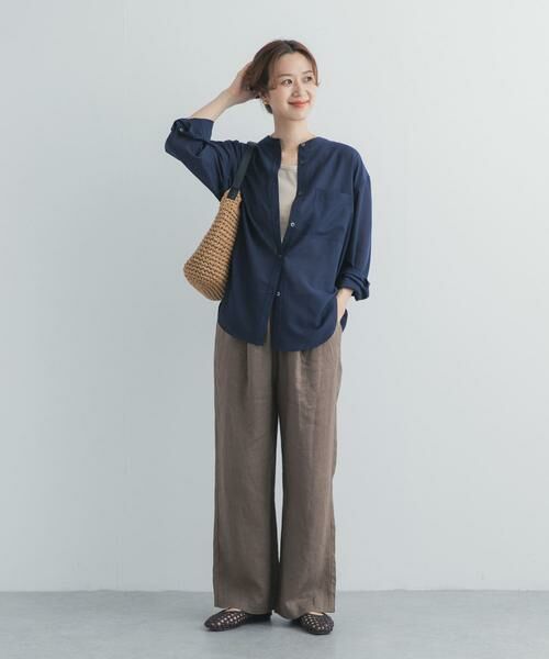 URBAN RESEARCH DOORS / アーバンリサーチ ドアーズ シャツ・ブラウス | 『UR TECH』バンドカラーシャツ | 詳細6