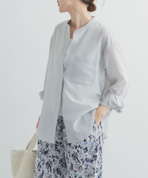 URBAN RESEARCH DOORS / アーバンリサーチ ドアーズ シャツ・ブラウス | 『UR TECH』バンドカラーシャツ | 詳細14