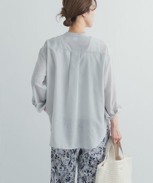 URBAN RESEARCH DOORS / アーバンリサーチ ドアーズ シャツ・ブラウス | 『UR TECH』バンドカラーシャツ | 詳細17