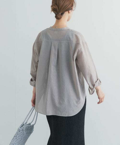 URBAN RESEARCH DOORS / アーバンリサーチ ドアーズ シャツ・ブラウス | 『UR TECH』バンドカラーシャツ | 詳細26