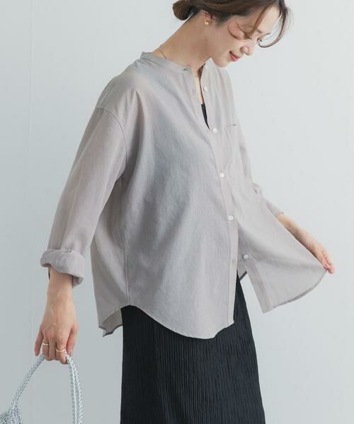 URBAN RESEARCH DOORS / アーバンリサーチ ドアーズ シャツ・ブラウス | 『UR TECH』バンドカラーシャツ | 詳細27