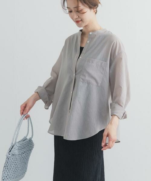 URBAN RESEARCH DOORS / アーバンリサーチ ドアーズ シャツ・ブラウス | 『UR TECH』バンドカラーシャツ | 詳細28