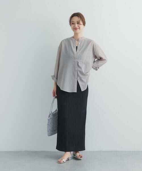 URBAN RESEARCH DOORS / アーバンリサーチ ドアーズ シャツ・ブラウス | 『UR TECH』バンドカラーシャツ | 詳細29