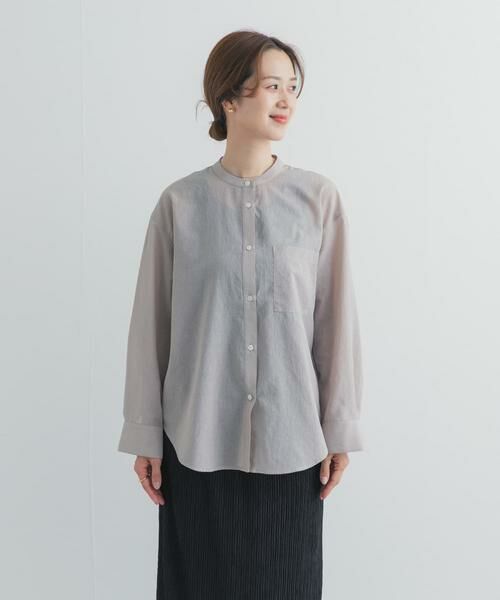 URBAN RESEARCH DOORS / アーバンリサーチ ドアーズ シャツ・ブラウス | 『UR TECH』バンドカラーシャツ | 詳細30