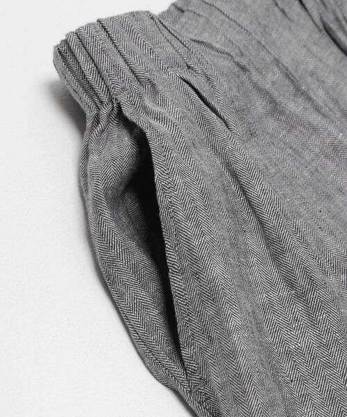 URBAN RESEARCH DOORS / アーバンリサーチ ドアーズ その他パンツ | ヘリンボーンリネンワイドギャザーパンツ | 詳細3