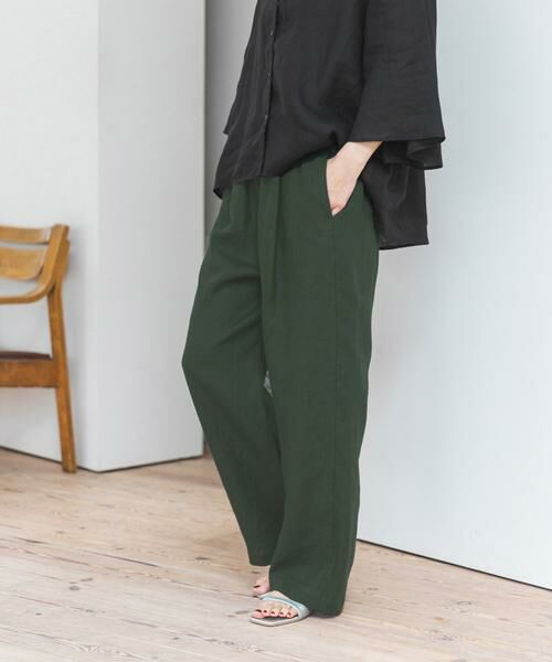 URBAN RESEARCH DOORS / アーバンリサーチ ドアーズ その他パンツ | リネンイージーパンツ | 詳細1