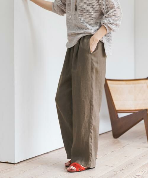 URBAN RESEARCH DOORS / アーバンリサーチ ドアーズ その他パンツ | リネンイージーパンツ | 詳細9