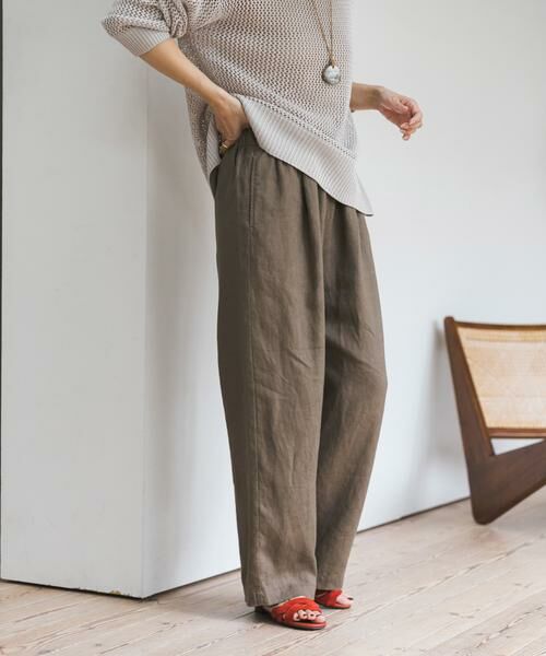 URBAN RESEARCH DOORS / アーバンリサーチ ドアーズ その他パンツ | リネンイージーパンツ | 詳細11