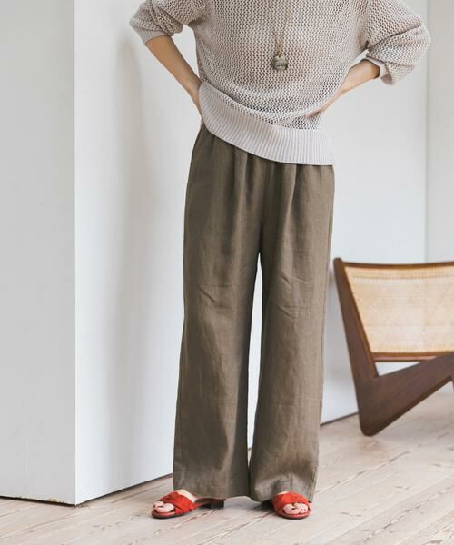 URBAN RESEARCH DOORS / アーバンリサーチ ドアーズ その他パンツ | リネンイージーパンツ | 詳細12