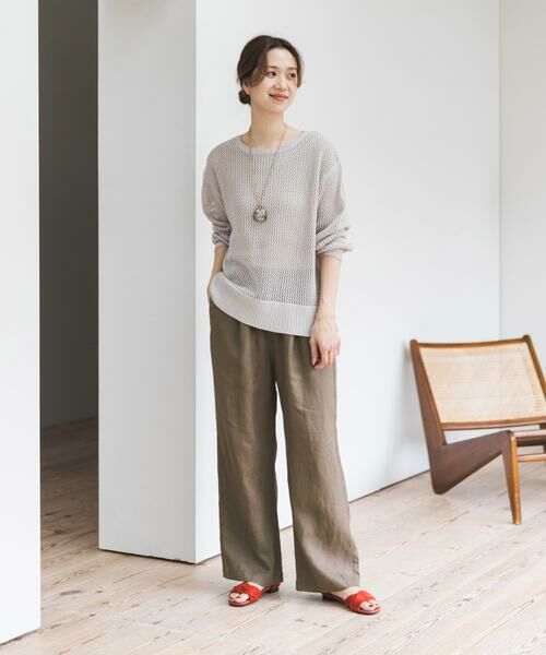 URBAN RESEARCH DOORS / アーバンリサーチ ドアーズ その他パンツ | リネンイージーパンツ | 詳細14