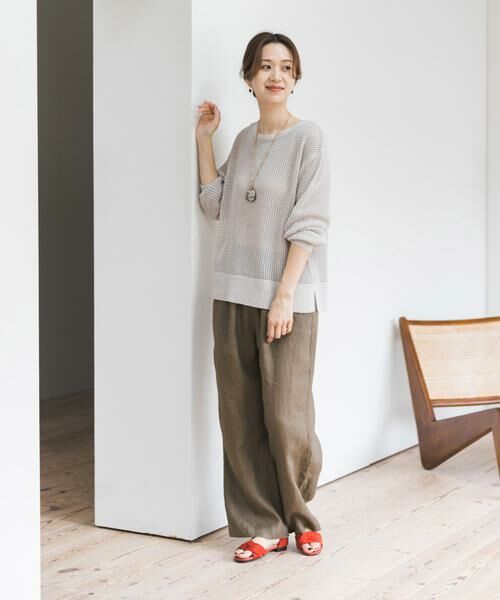 URBAN RESEARCH DOORS / アーバンリサーチ ドアーズ その他パンツ | リネンイージーパンツ | 詳細15