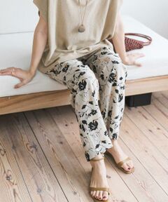 URBAN RESEARCH DOORS / アーバンリサーチ ドアーズ その他パンツ | 『WEB限定』リネンリヨセルプリントイージーパンツ