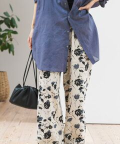 URBAN RESEARCH DOORS / アーバンリサーチ ドアーズ その他パンツ | 『WEB限定』リネンリヨセルプリントイージーパンツ