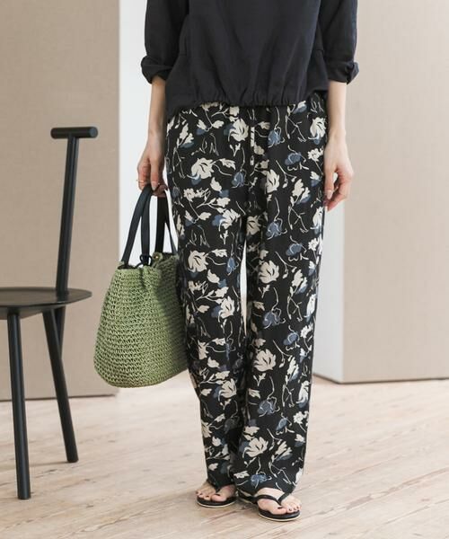 URBAN RESEARCH DOORS / アーバンリサーチ ドアーズ その他パンツ | 『WEB限定』リネンリヨセルプリントイージーパンツ | 詳細2