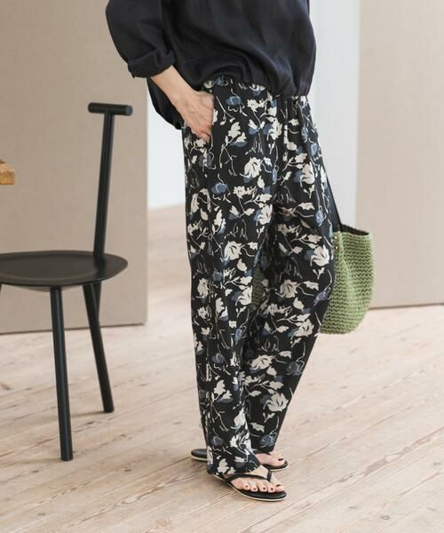 URBAN RESEARCH DOORS / アーバンリサーチ ドアーズ その他パンツ | 『WEB限定』リネンリヨセルプリントイージーパンツ | 詳細4
