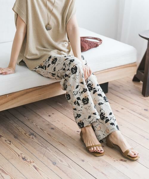 URBAN RESEARCH DOORS / アーバンリサーチ ドアーズ その他パンツ | 『WEB限定』リネンリヨセルプリントイージーパンツ | 詳細14