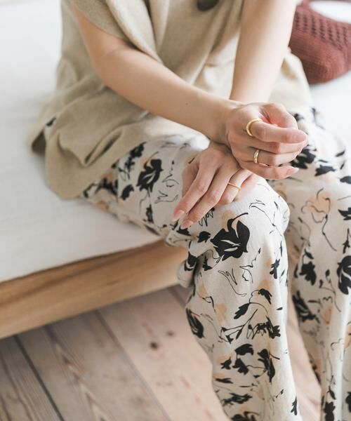 URBAN RESEARCH DOORS / アーバンリサーチ ドアーズ その他パンツ | 『WEB限定』リネンリヨセルプリントイージーパンツ | 詳細15