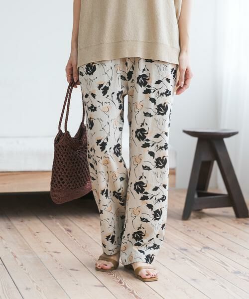 URBAN RESEARCH DOORS / アーバンリサーチ ドアーズ その他パンツ | 『WEB限定』リネンリヨセルプリントイージーパンツ | 詳細17