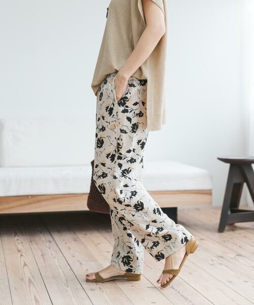 URBAN RESEARCH DOORS / アーバンリサーチ ドアーズ その他パンツ | 『WEB限定』リネンリヨセルプリントイージーパンツ | 詳細18