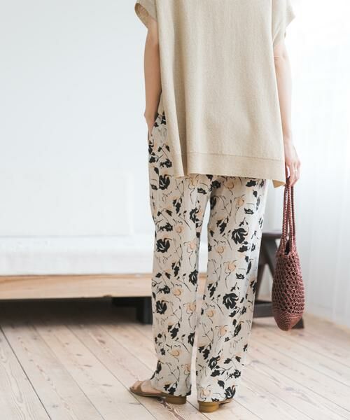 URBAN RESEARCH DOORS / アーバンリサーチ ドアーズ その他パンツ | 『WEB限定』リネンリヨセルプリントイージーパンツ | 詳細19